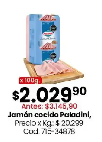 Coto Paladini jamón cocido oferta