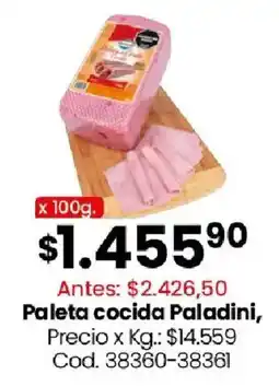 Coto Paladini paleta cocida oferta