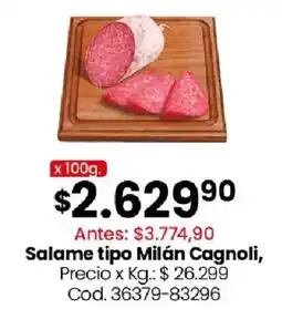 Coto Milán cagnoli salame tipo oferta