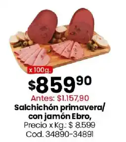 Coto Ebro salchichón primavera/ con jamón oferta