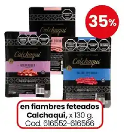 Coto Calchaquí en fiambres feteados oferta
