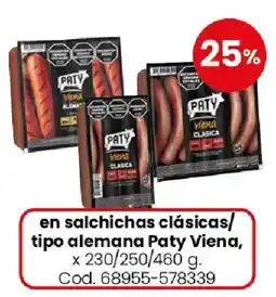 Coto Paty viena en salchichas clásicas/ tipo alemana oferta