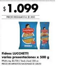 Disco Lucchetti - fideos oferta