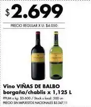 Disco Viñas de balbo - vino oferta