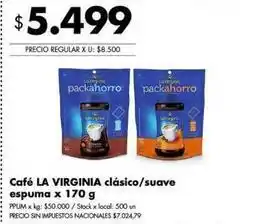 Disco La virginia - café packahorro clásico/suave oferta