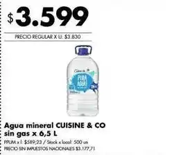 Disco Agua mineral sin gas oferta