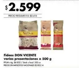 Disco Don vicente - fideos oferta