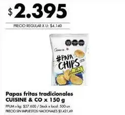 Disco Papas fritas tradicionales oferta