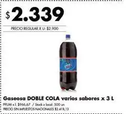 Disco Gaseosa doble cola oferta