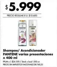 Disco Pantene - shampoo/ acondicionador pantene oferta