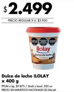 Disco Ilolay dulce de leche clásico oferta