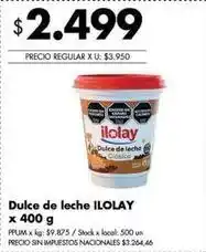 Disco Ilolay - dulce de leche clásico oferta