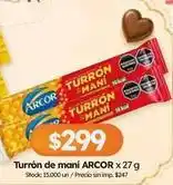 Cordiez Arcor - turrón de maní oferta