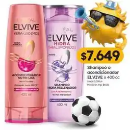 Cordiez Elvive - shampoo o acondicionador elvive oferta