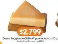 Cordiez Cremac - queso reggianito porcionado oferta