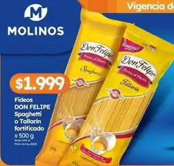 Cordiez Don felipe - fideos spaghetti o tallarin fortificado oferta
