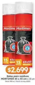 Cordiez Mortimer - bolsa para residuos 45 x 55 cm x 15 un oferta