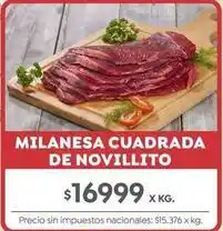 Jumbo Milanesa cuadrada de novillito oferta
