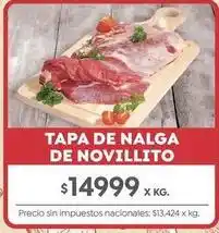 Jumbo Tapa de nalga de novillito oferta