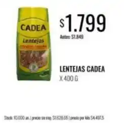Supermercados Tadicor Lentejas oferta
