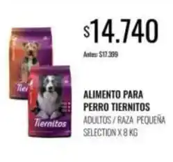 Supermercados Tadicor Tiernitos - alimento para perro tiermitos adultos / raza pequeña selection oferta