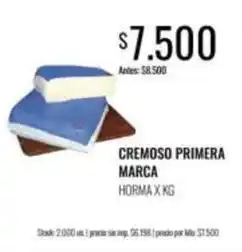 Supermercados Tadicor Primera marca - cremoso primera oferta