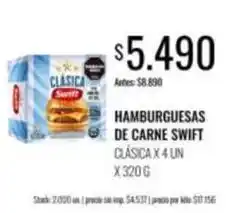 Supermercados Tadicor Swift - hamburguesas de carne oferta