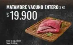 Supermercados Tadicor Matambre vacuno entero oferta