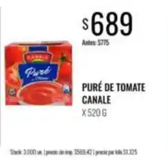 Supermercados Tadicor Canale - puré de tomate oferta