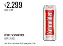 Supermercados Tadicor Schneider - cerveza lata oferta