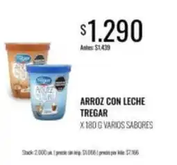 Supermercados Tadicor Tregar - arroz con leche oferta