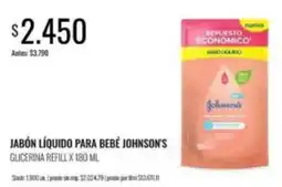 Supermercados Tadicor Johnson's - jabón líquido para bebé oferta