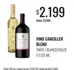 Supermercados Tadicor Canciller - vino canciller blend oferta