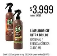 Supermercados Tadicor Cif - limpiador ultra brillo oferta