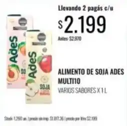 Supermercados Tadicor Ades - alimento de soja oferta