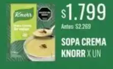 Supermercados Tadicor Knorr - sopa crema oferta