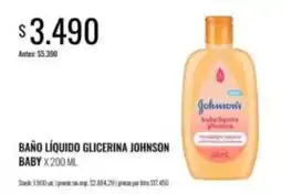 Supermercados Tadicor Johnson's - baño líquido glicerina oferta