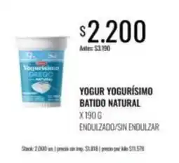 Supermercados Tadicor Yogurísimo - yogur yogurísimo batido natural oferta