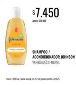 Supermercados Tadicor Johnson's - shampoo / acondicionador oferta