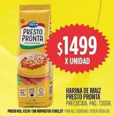 Supermercados Vea Presto pronta - harina de maiz presto pronta precocida oferta