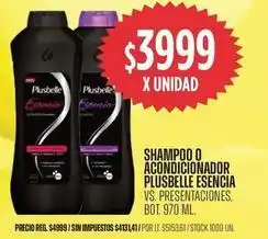 Supermercados Vea Plusbelle - shampoo o acondicionador oferta
