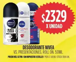 Supermercados Vea Nivea desodorante roll on oferta
