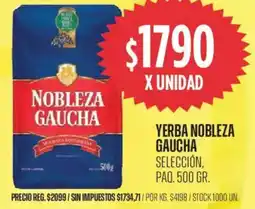 Supermercados Vea Nobleza gaucha yerba oferta