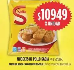 Supermercados Vea Sadia - nuggets de pollo oferta