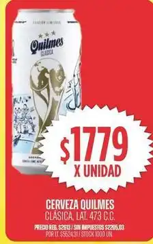 Supermercados Vea Quilmes - cerveza clasica oferta