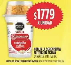 Supermercados Vea La serenísima - yogur nutrición activa cereales oferta