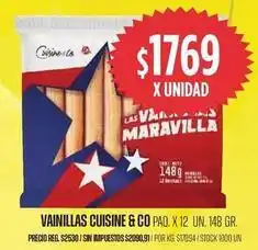 Supermercados Vea Cuisine - vainillas oferta