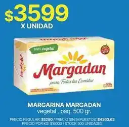 Supermercados Vea Margadan - margarina vegetal oferta