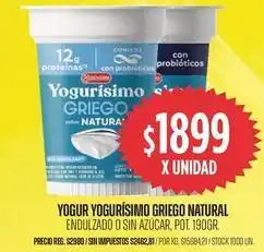 Supermercados Vea Yogurísimo - griego natural oferta