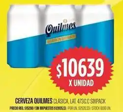 Supermercados Vea Quilmes - cerveza clásica sixpack oferta